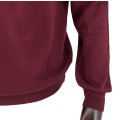 Sweter bawełniany z golfem bordowy