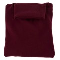 Sweter bawełniany z golfem bordowy