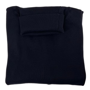 Sweter bawełniany z golfem granatowy