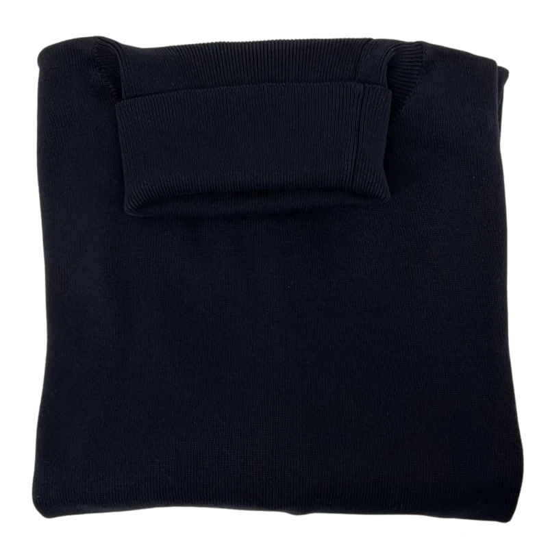 Sweter bawełniany z golfem granatowy