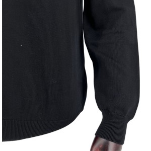 Sweter bawełniany z golfem czarny