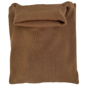 Sweter bawełniany z golfem camel