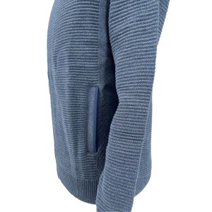 Sweter rozpinany niebieski prążek