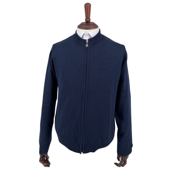 Sweter rozpinany Atos granatowy