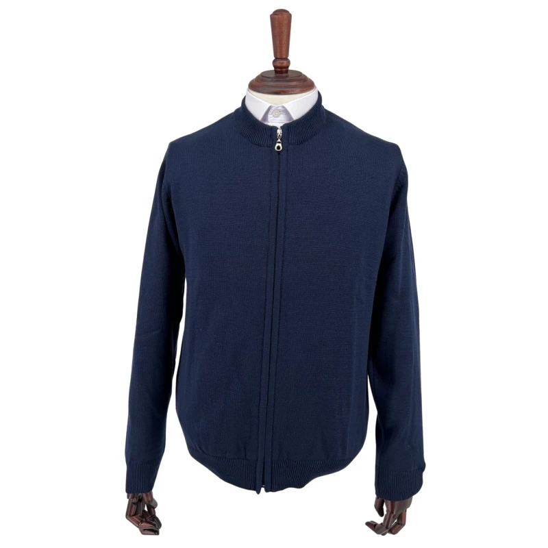 Sweter rozpinany Atos granatowy