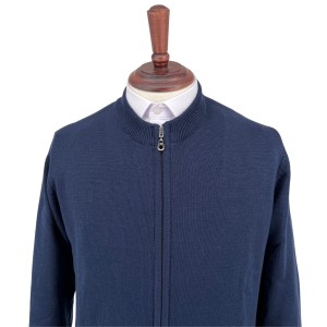 Sweter rozpinany Atos granatowy