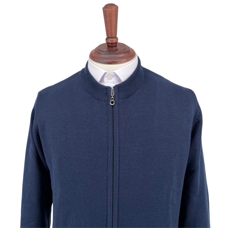 Sweter rozpinany Atos granatowy