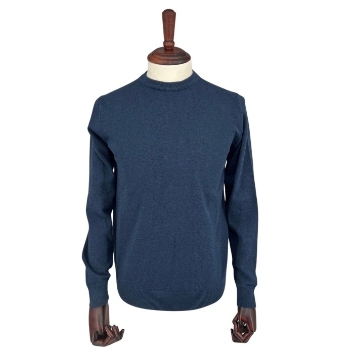 Sweter z okrągłym dekoltem jeans