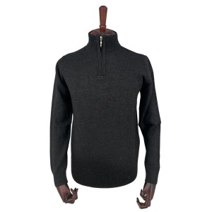 Sweter polo czarny
