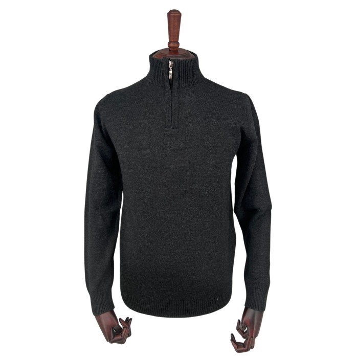 Sweter polo czarny