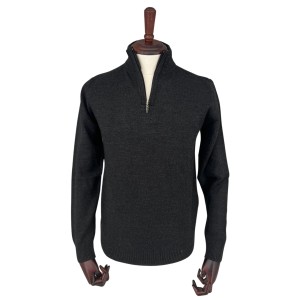 Sweter polo czarny