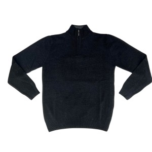 Sweter polo czarny