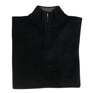 Sweter polo czarny