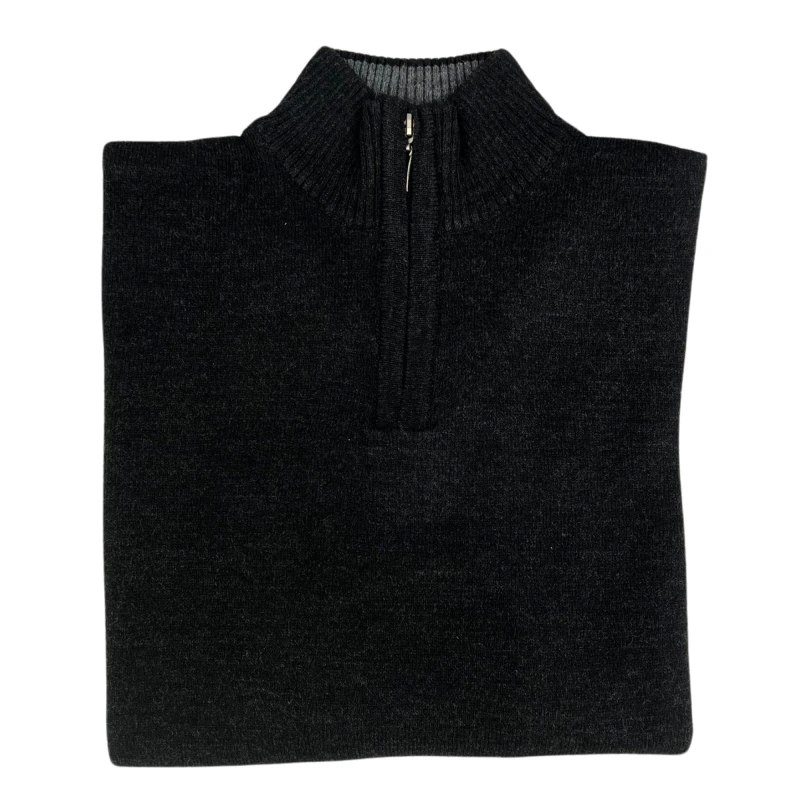 Sweter polo czarny