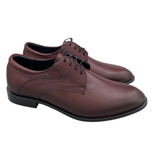 Bordowe buty męskie