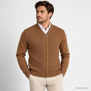 Rozpinany sweter Parys mokka